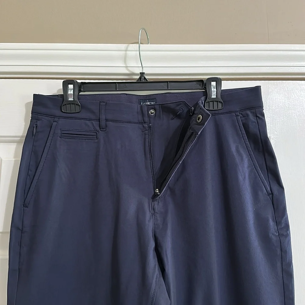 J.Crew Men’s Straight Fit 770 Tech Pant in Navy (32x32) - Picture 7 of 10